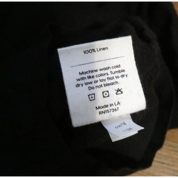 MATE THE LABEL WOMEN'S SHORT SLEEVE ORGANIC LINEN JUMPSUIT NWT $218 - Picture 11 of 12